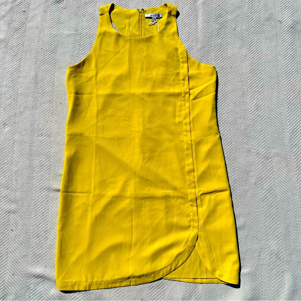 Naked Zebra yellow racer back dress